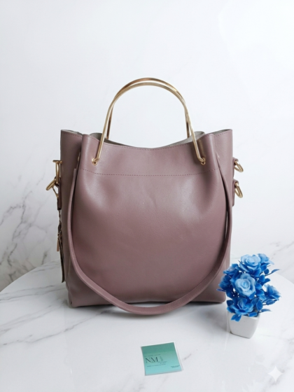 Stylish Faux Leather Tote