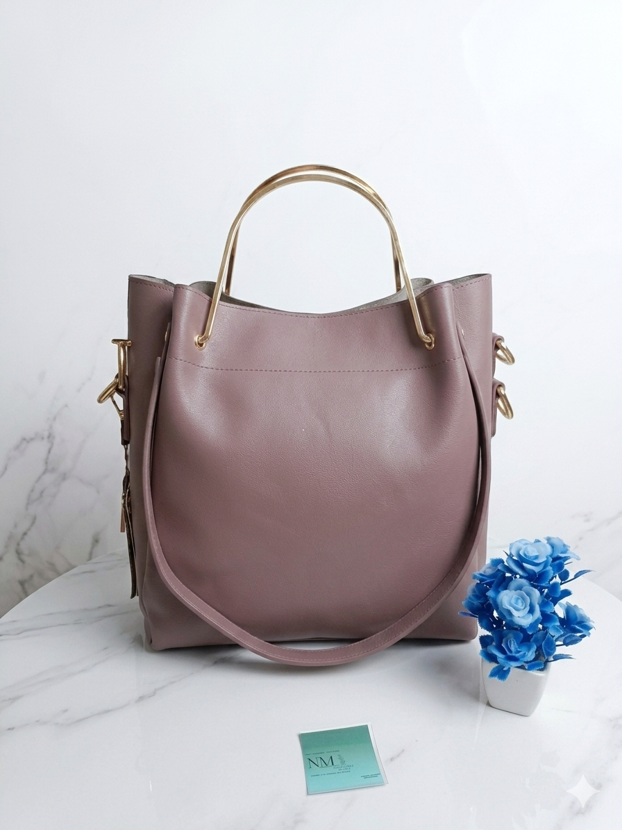 Stylish Faux Leather Tote