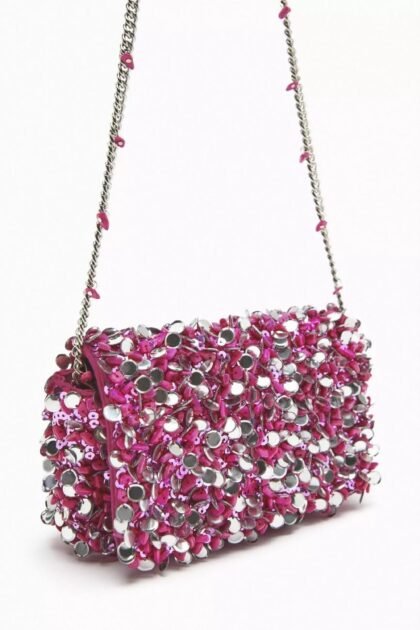 ZARA Fuchsia Pink Crossbody