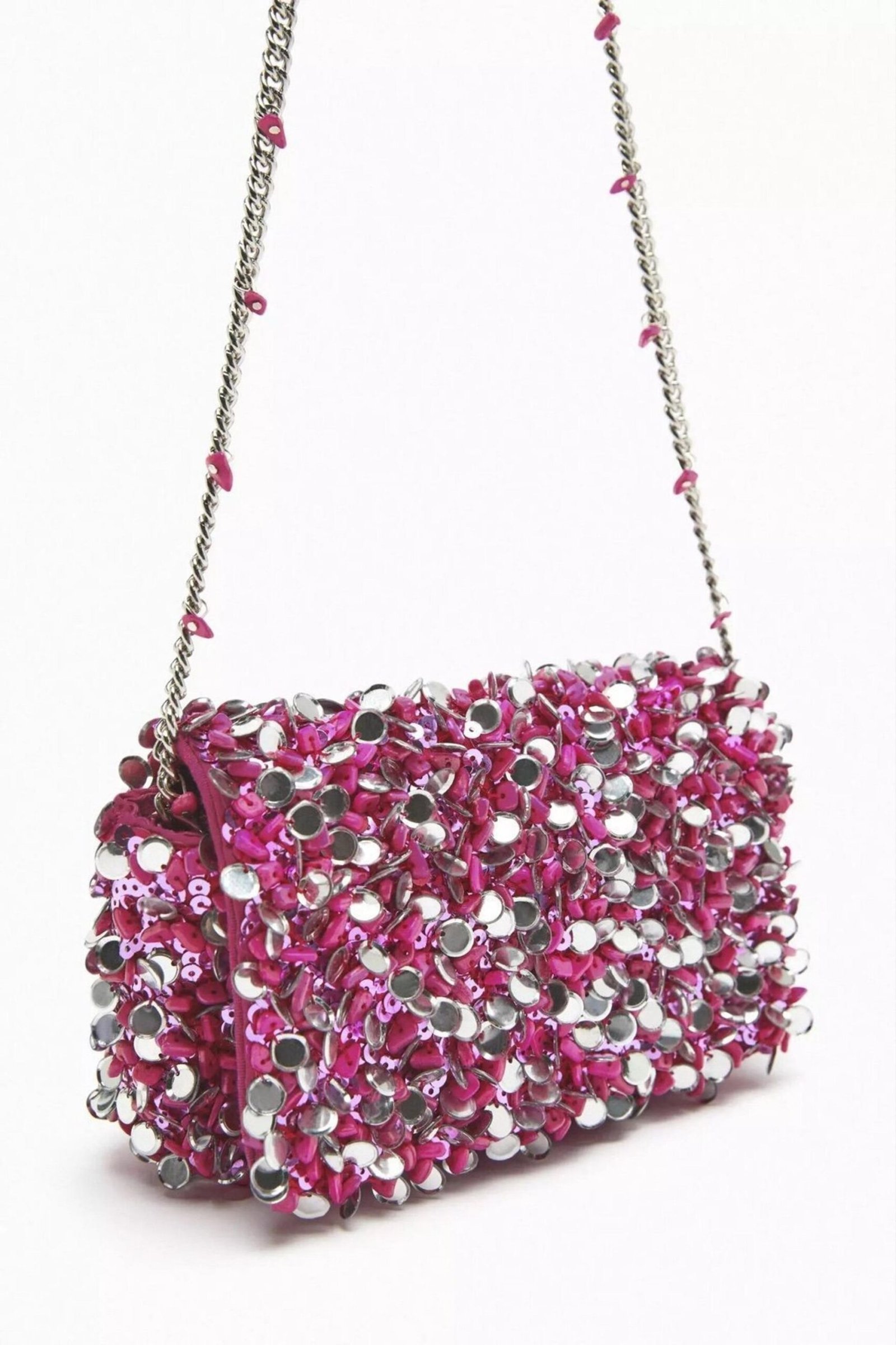 ZARA Fuchsia Pink Crossbody