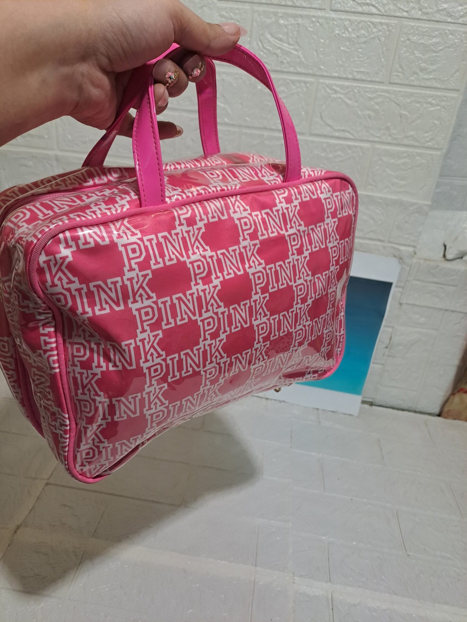 Victoria's Secret PINK Series Monogram vanity case - Image 4