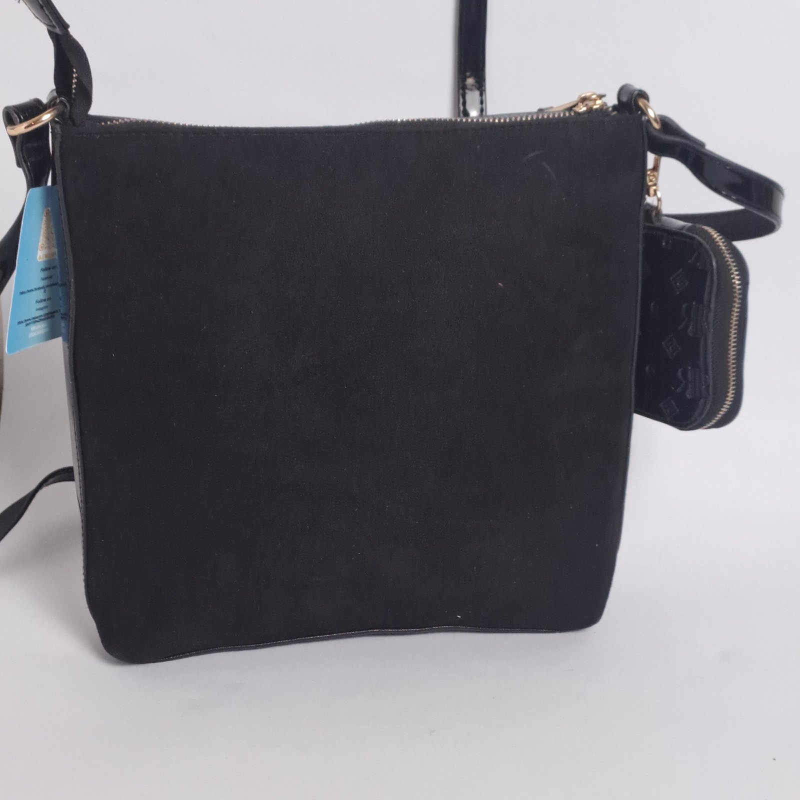 River Island Patent Monogram Messenger Bag - Image 8