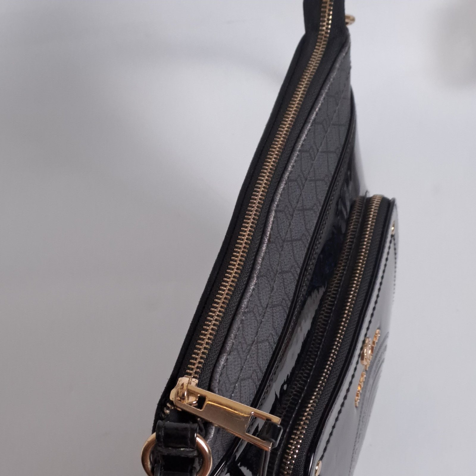 River Island Patent Monogram Messenger Bag - Image 13
