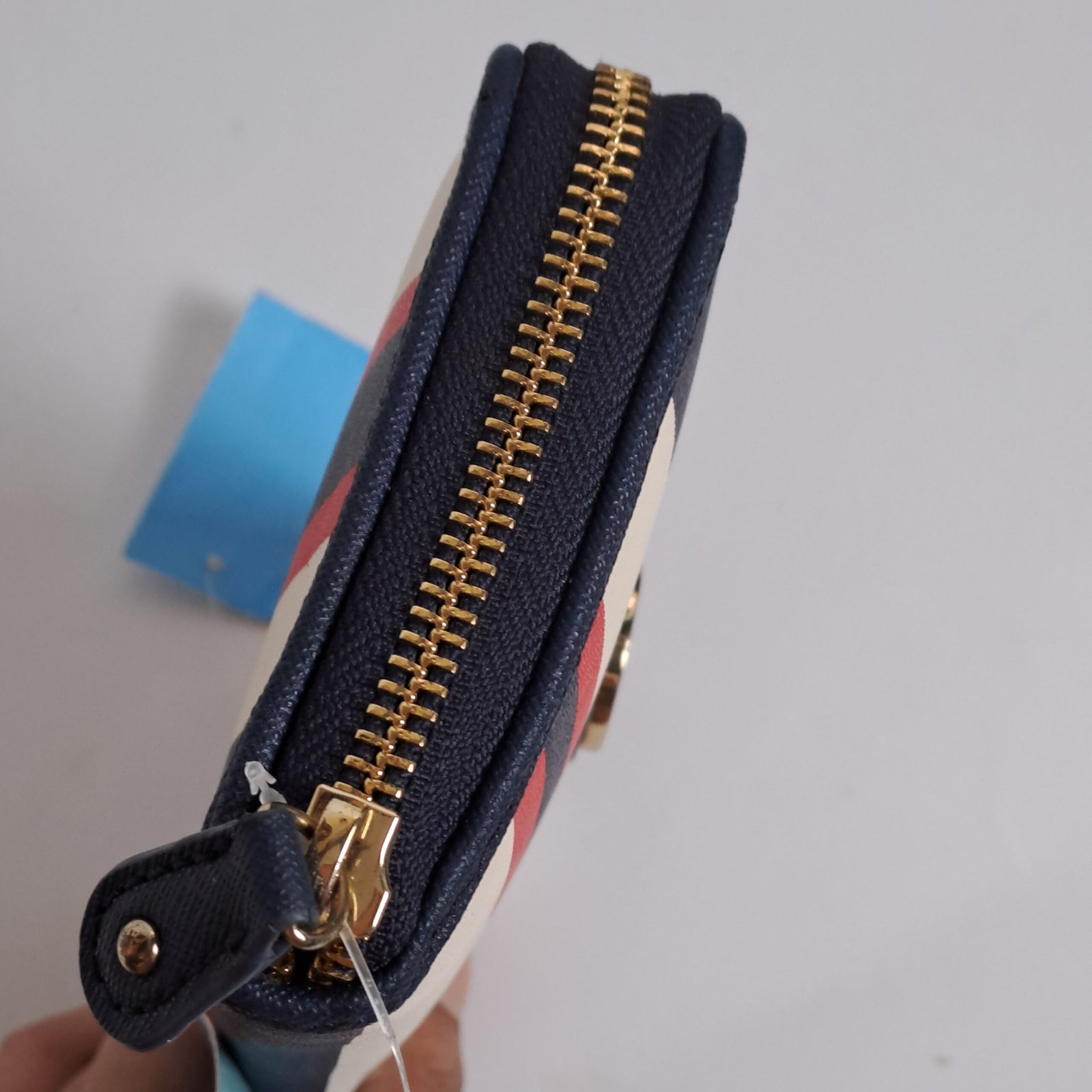 Tommy Hilfiger Honey Striped Zip-Around Wallet - Image 12