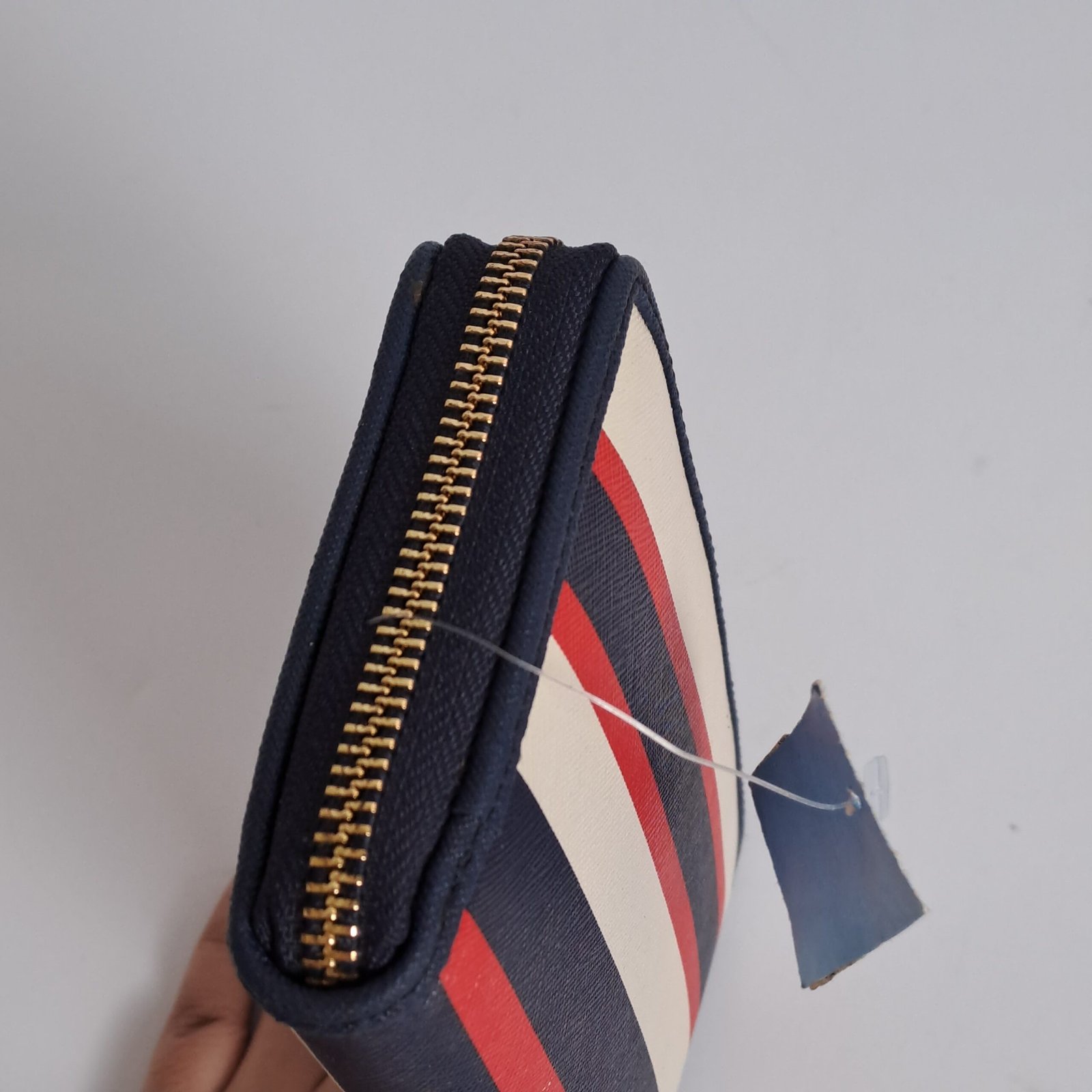 Tommy Hilfiger Honey Striped Zip-Around Wallet - Image 13