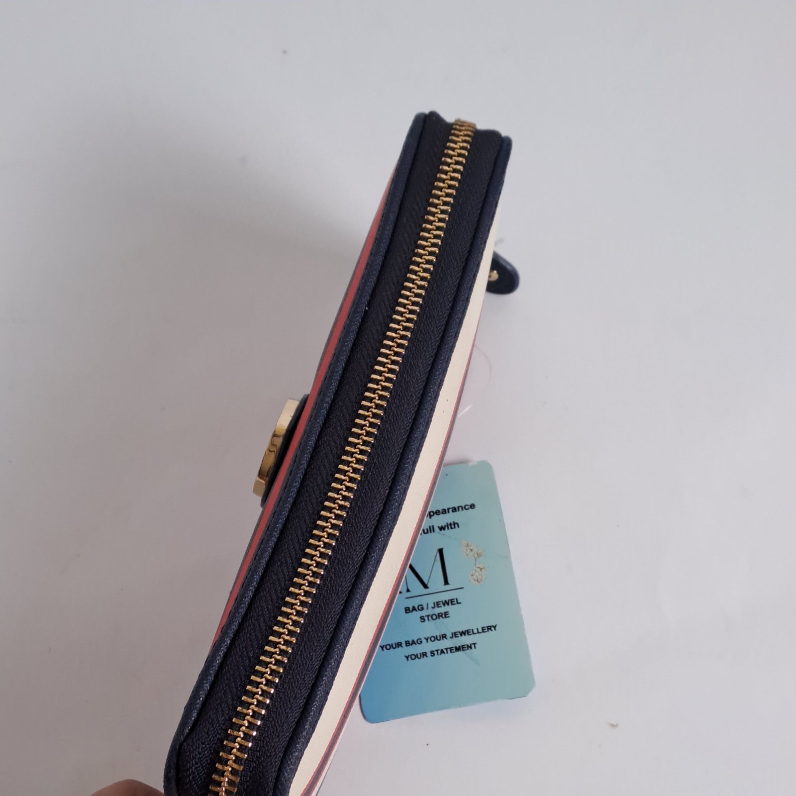 Tommy Hilfiger Honey Striped Zip-Around Wallet - Image 3