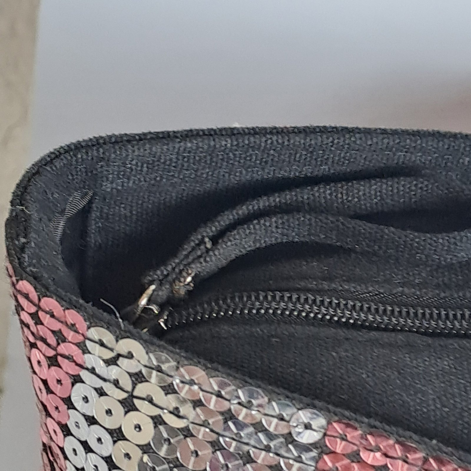 Victoria's Secret Sequin Stripe Large Weekender Tote Bag - Image 9