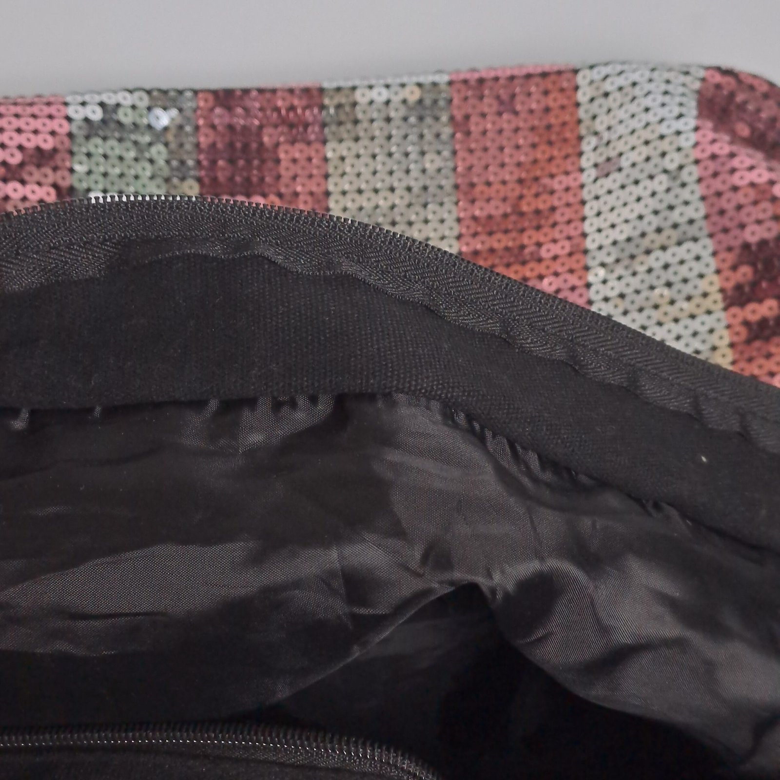 Victoria's Secret Sequin Stripe Large Weekender Tote Bag - Image 10