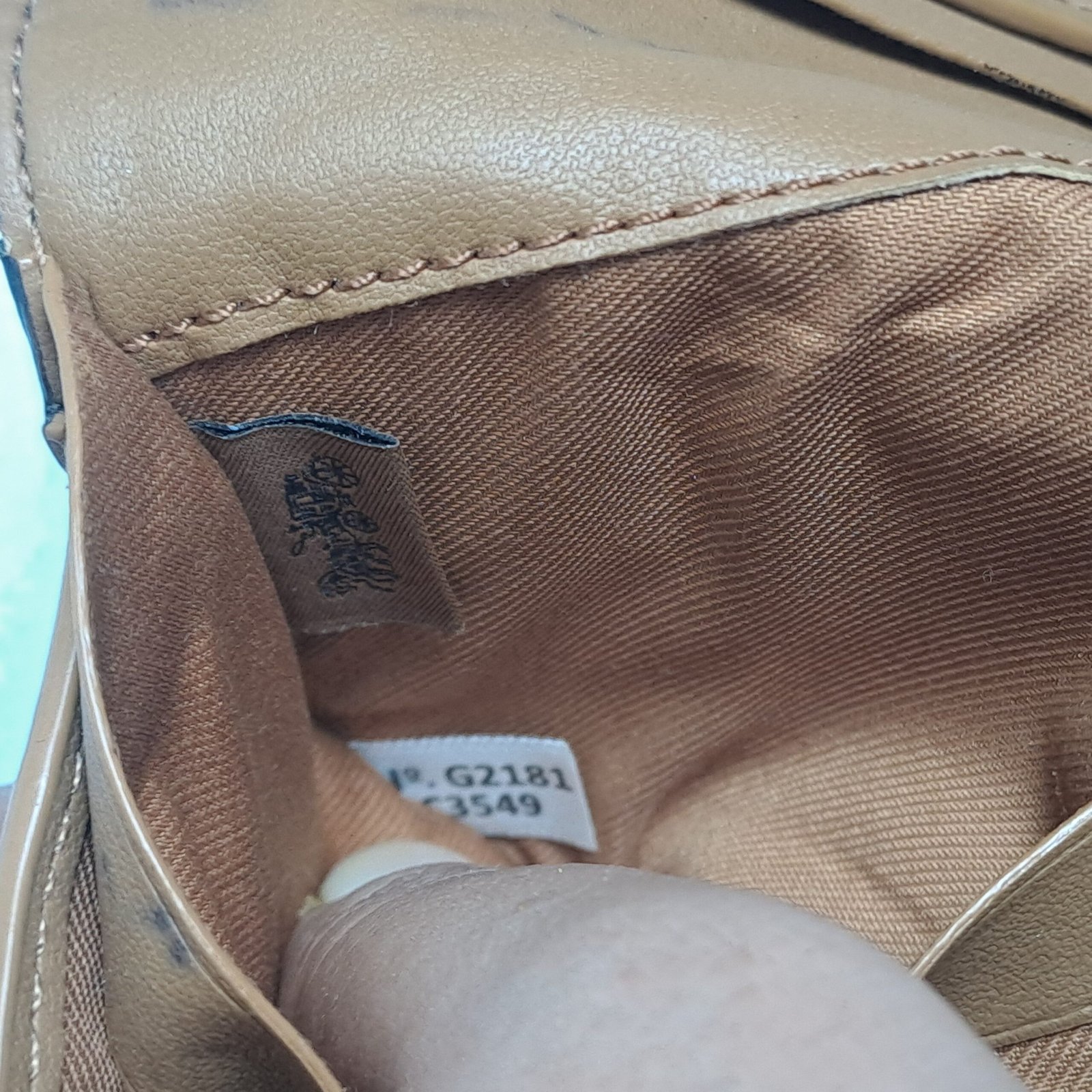COACH Slim Zip Wallet in Signature Canvas (Khaki/Saddle - Image 6