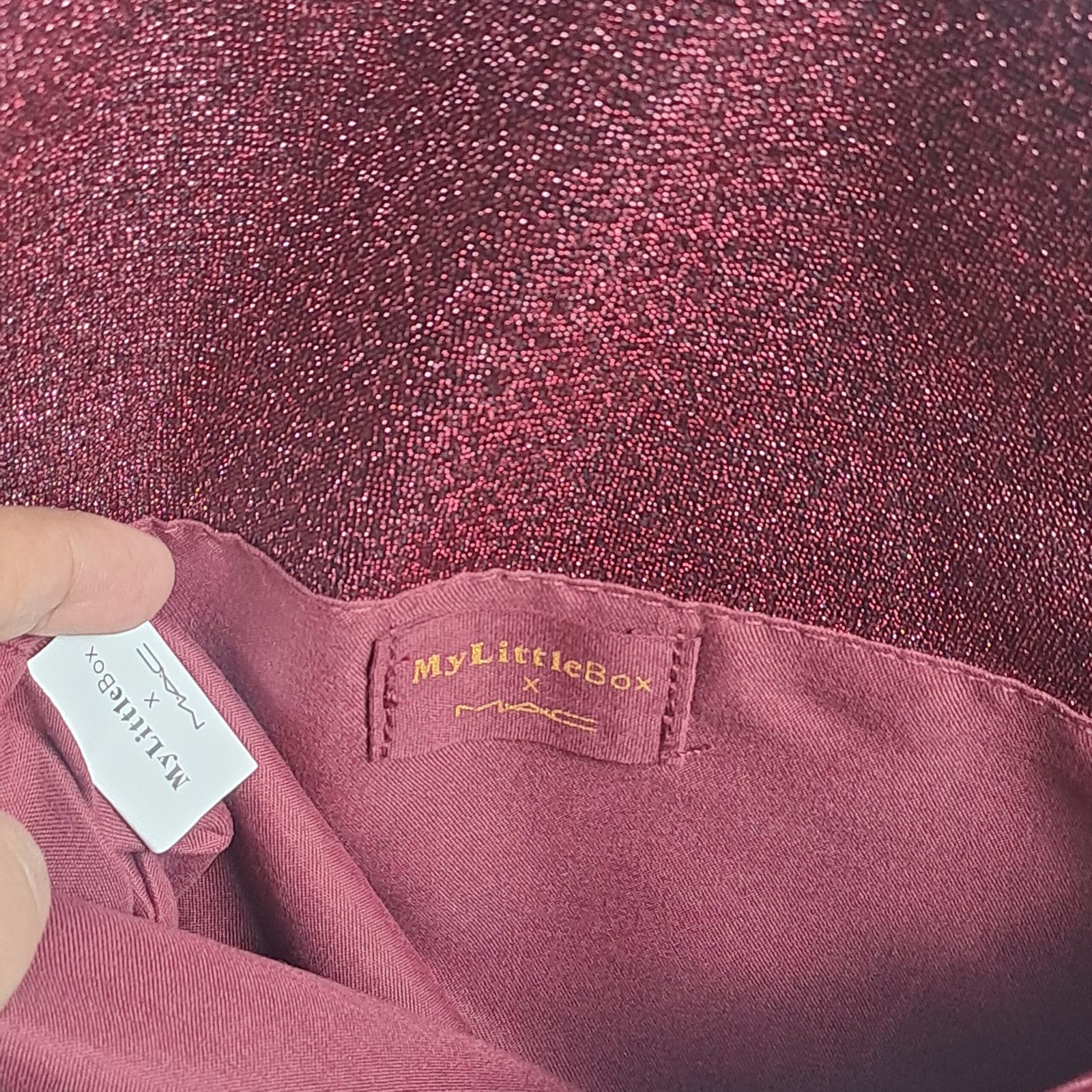 MAC Cosmetics x My Little Box Limited Edition Velvet Clutch) - Image 3