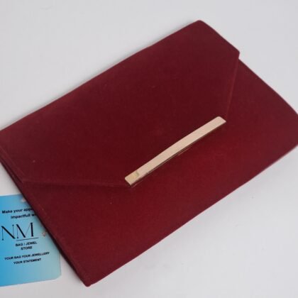 Red velvet Envelope clutch