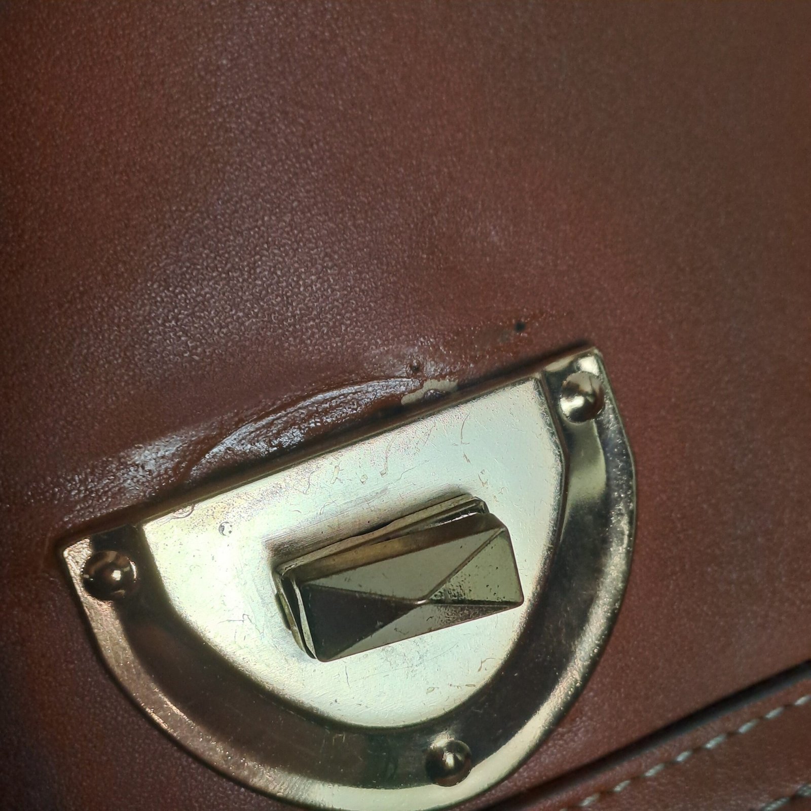 Mango Small Structured Flap Bag in Tan - Image 9