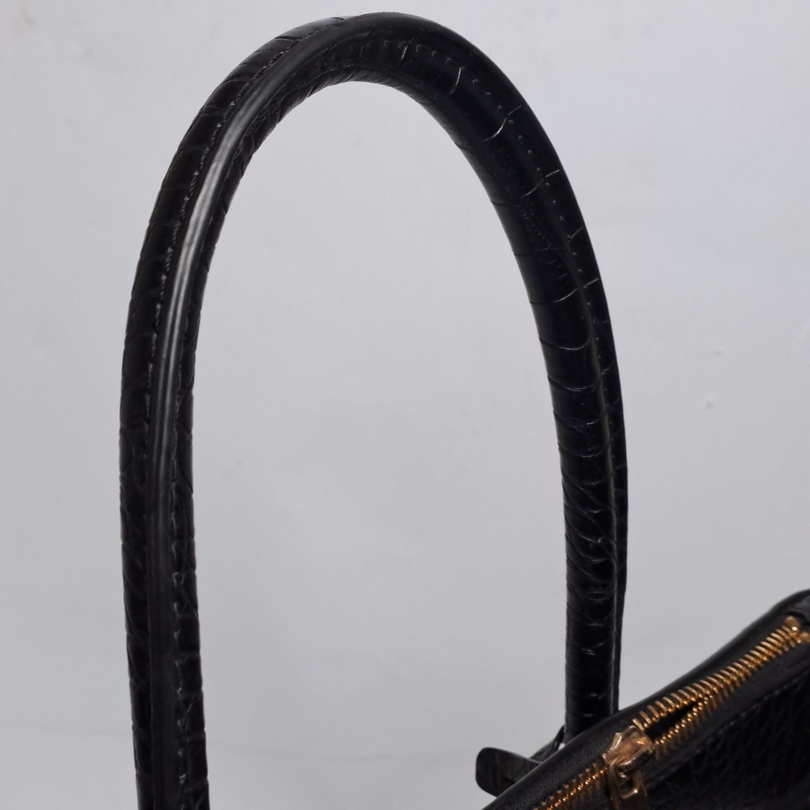 H&M Structured Satchel / Tote Bag Color Black - Image 8