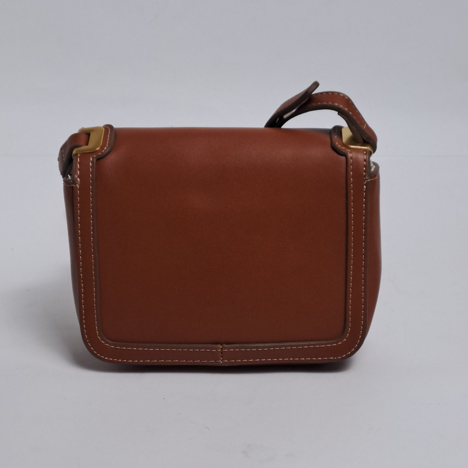 Mango Small Structured Flap Bag in Tan - Image 2