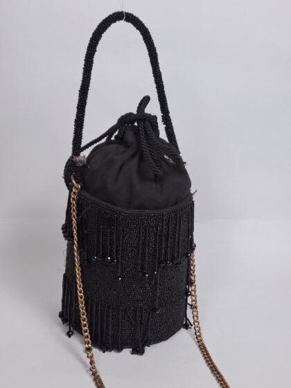 zara Beaded Black Big size Fancy Bucket