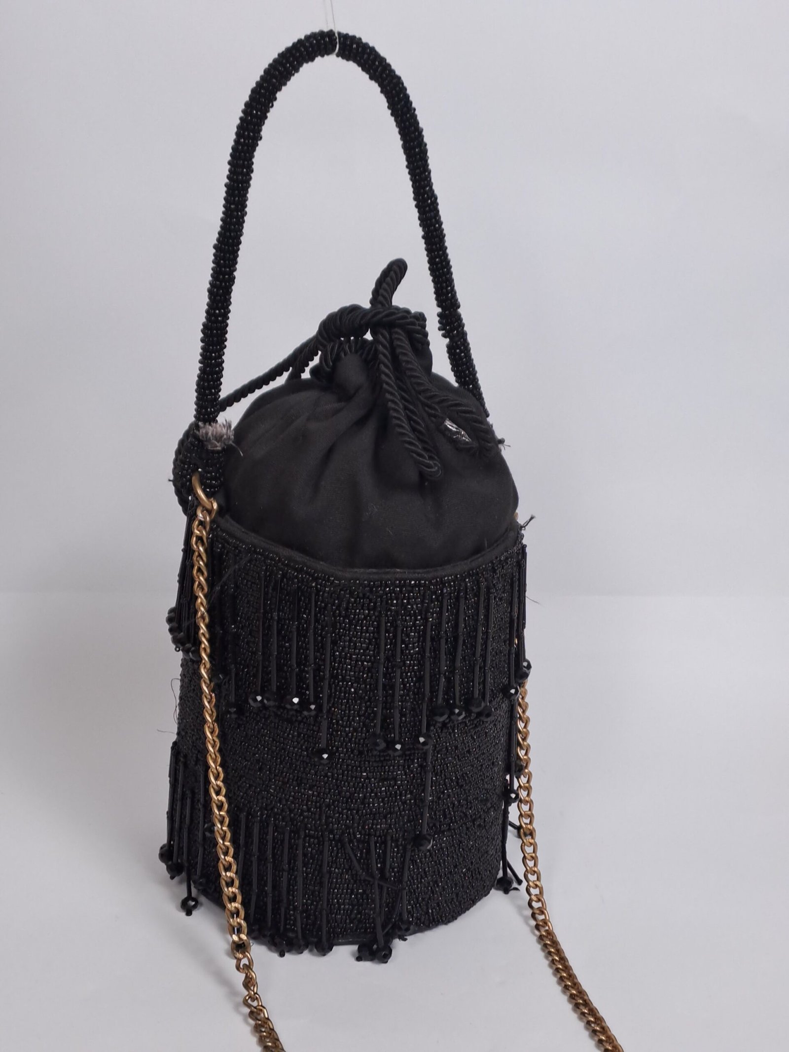 zara Beaded Black Big size Fancy Bucket