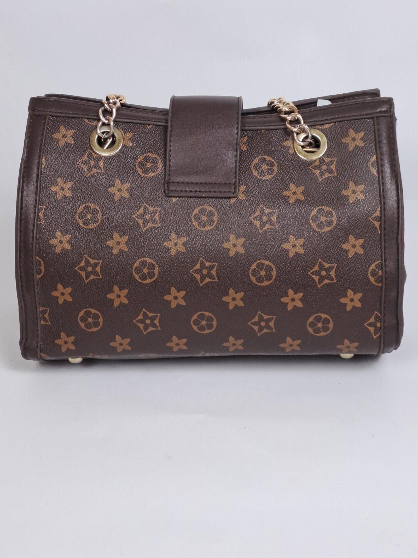 NM Classic Monogram Shoulder Bag with Matching Pouch (2-Piece Set) - Image 4