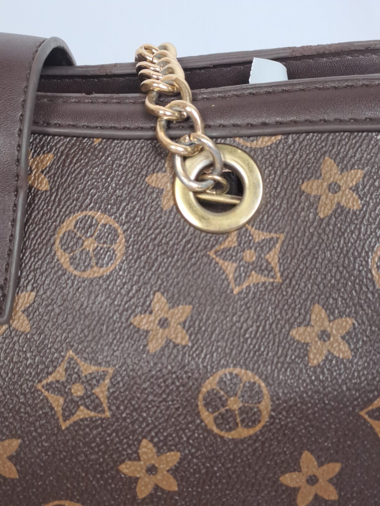 NM Classic Monogram Shoulder Bag with Matching Pouch (2-Piece Set) - Image 7
