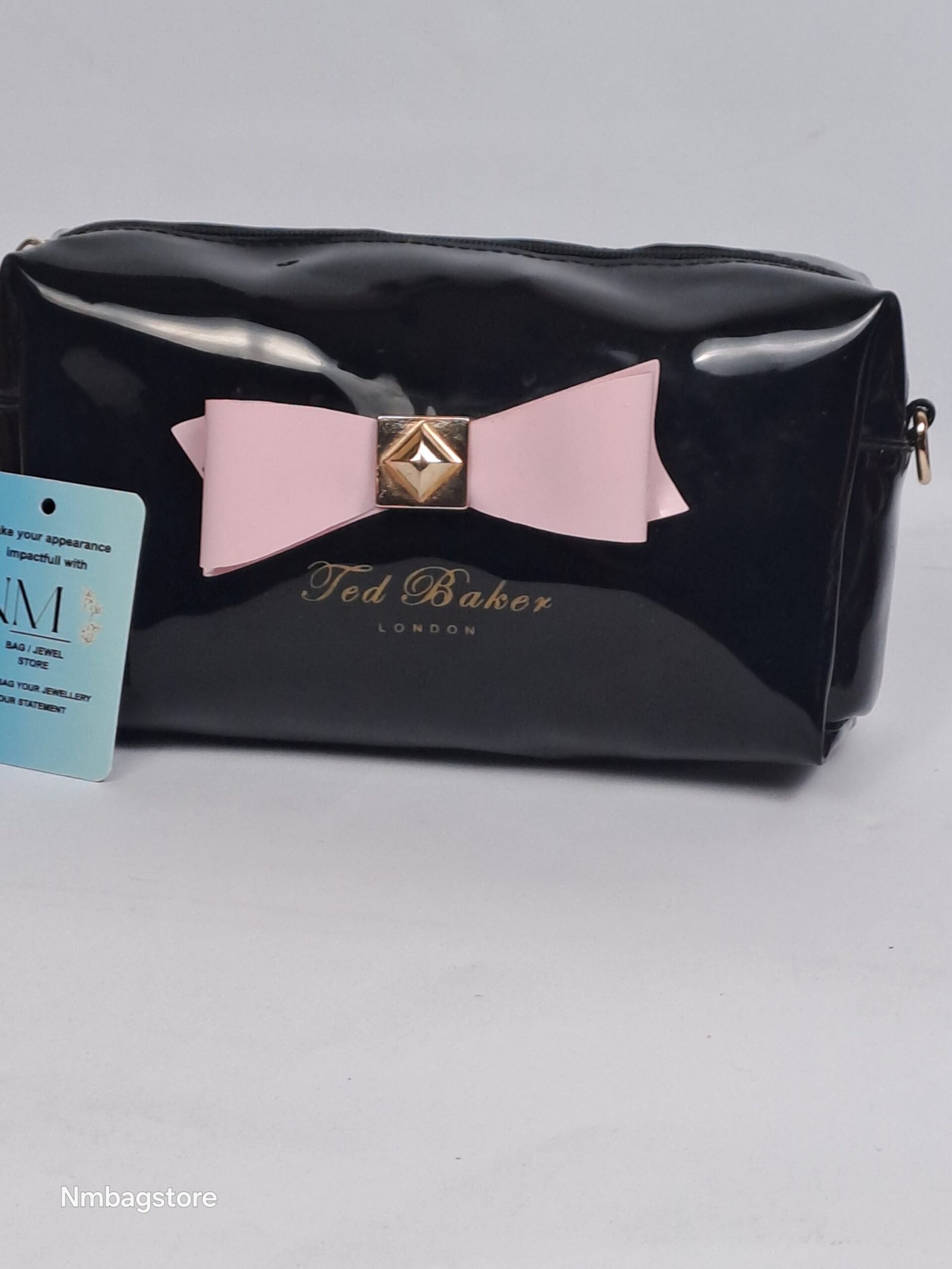 Ted Baker London Patent Bow Pouch / Crossbody Bag - Image 2