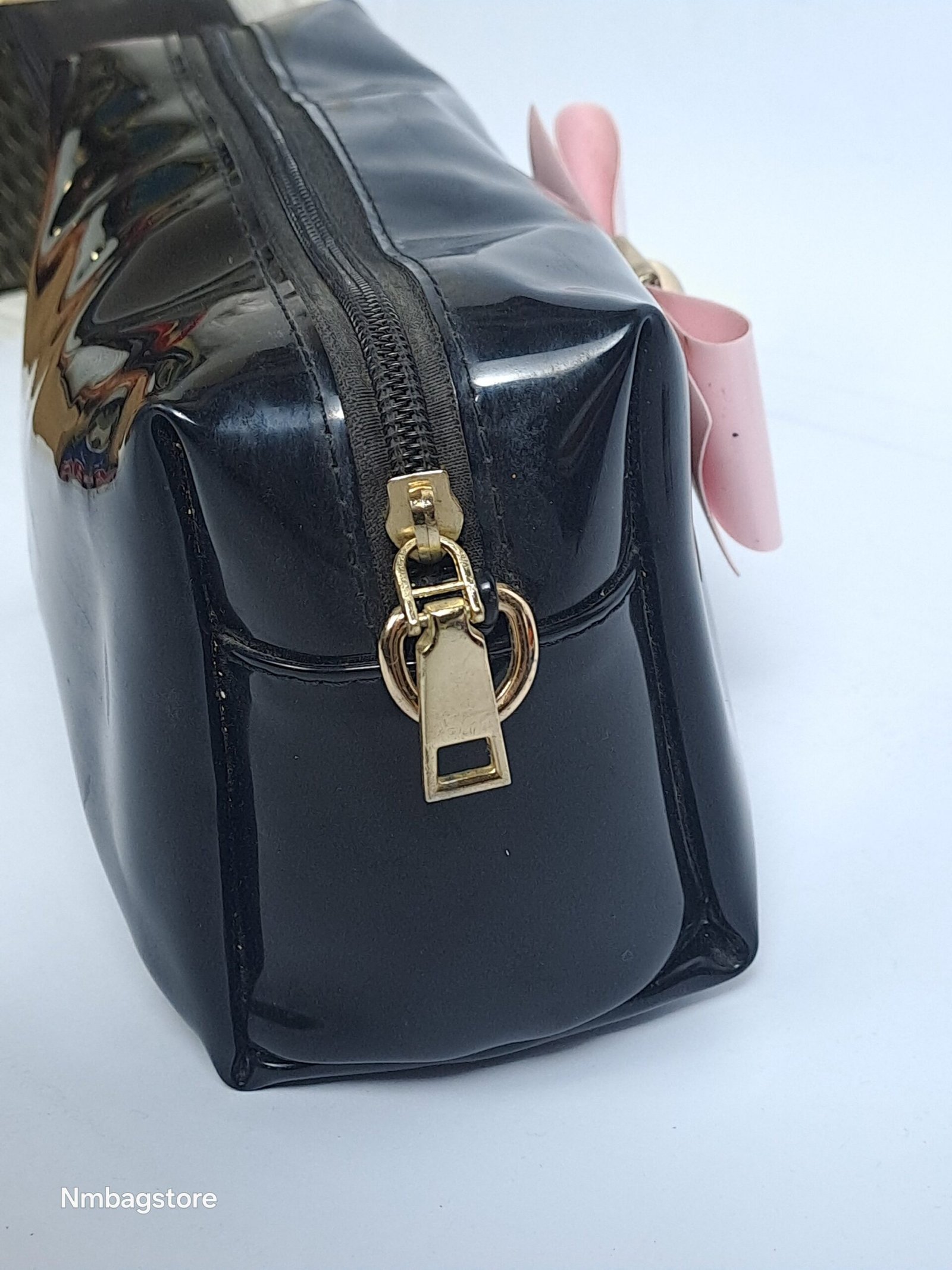 Ted Baker London Patent Bow Pouch / Crossbody Bag - Image 4