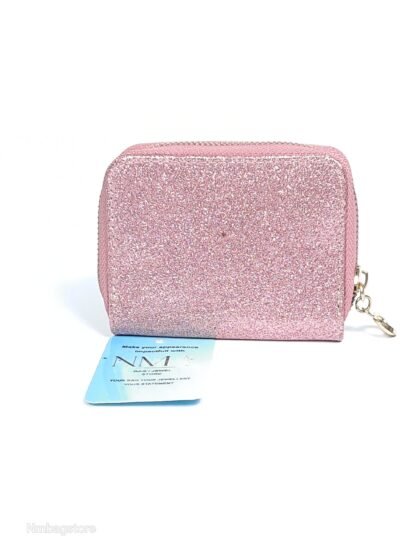 Pink jelly Glitter Mini Wallet