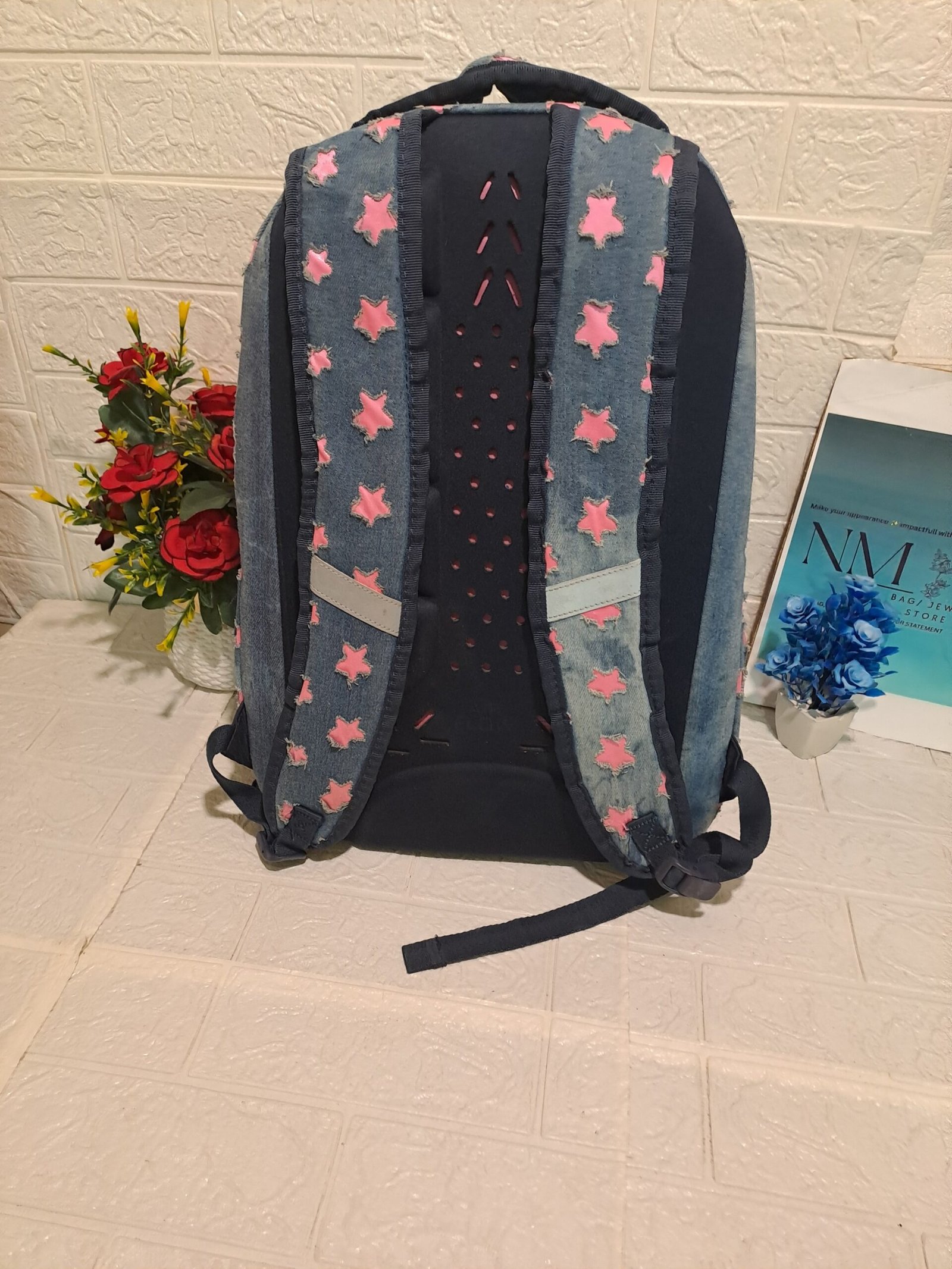 CoolPack Dart II Denim Pink Stars Backpack - Image 5