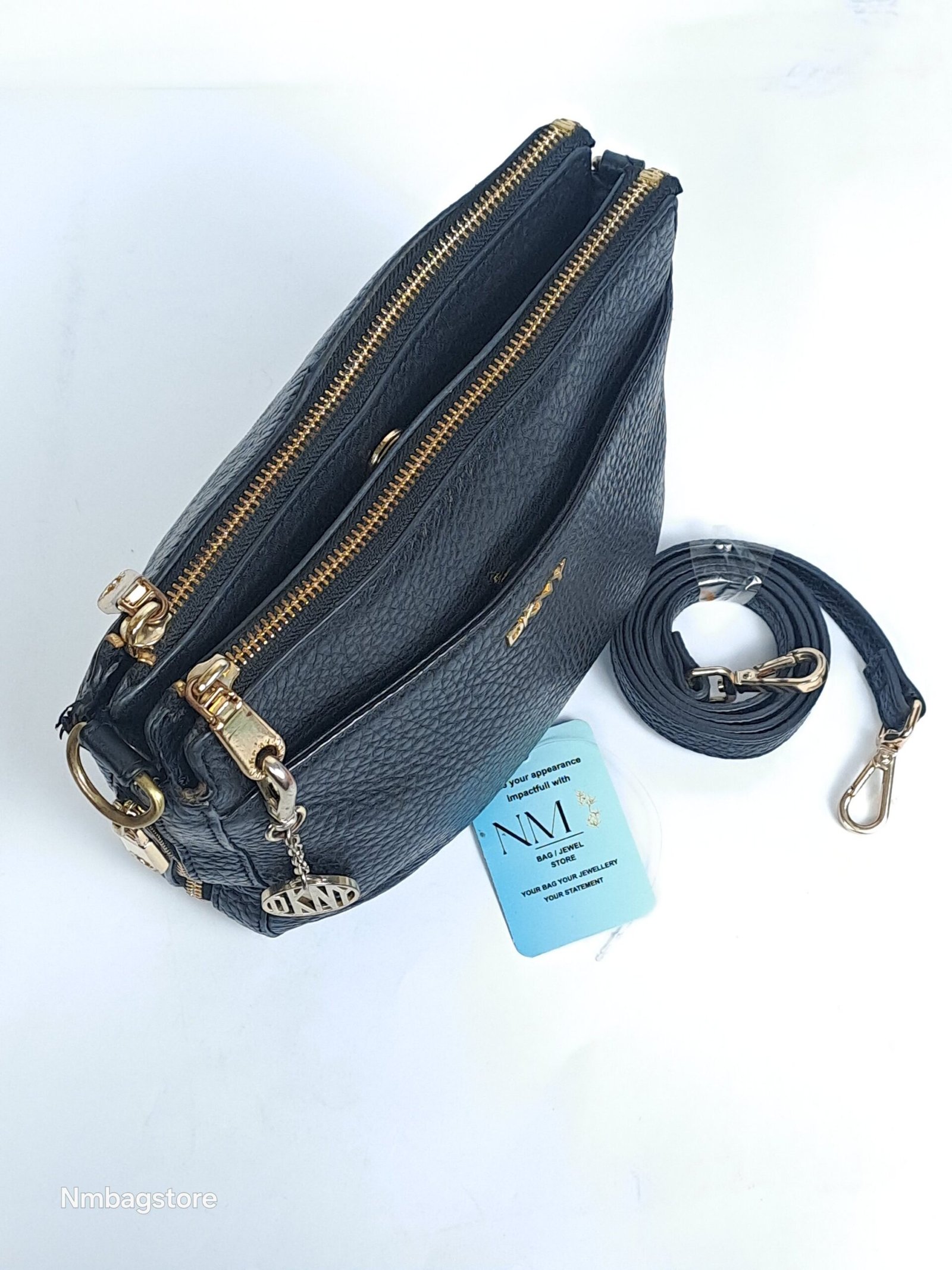 DKNY Tribeca Double Zip Crossbody Bag - Image 6