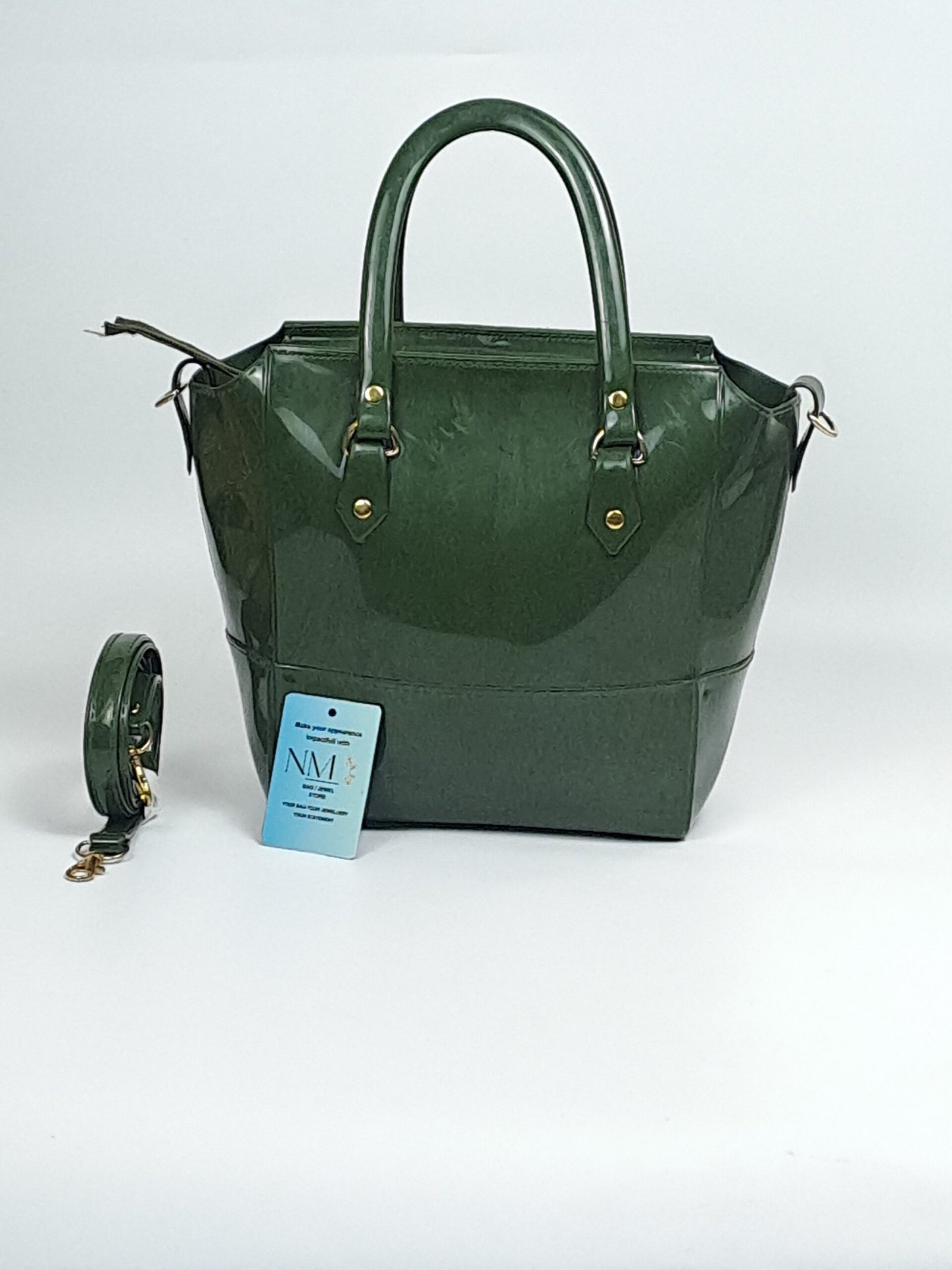 Silicone material Olive Green Bag - Image 7