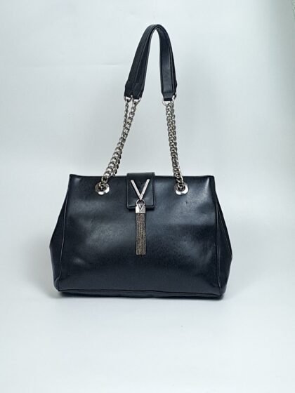 Valentino by Mario Valentino Divina Studded Black Tote Bag (Pre-Loved)