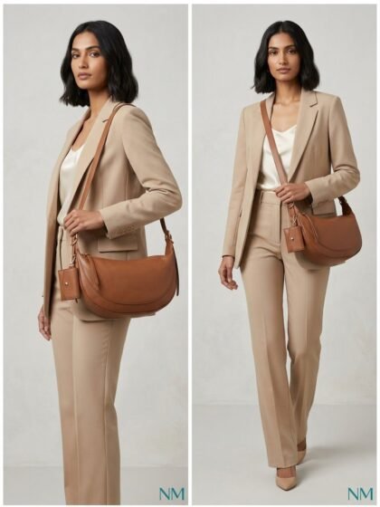 Primark Tan Half-Moon Shoulder & Crossbody Bag ( Preloved)